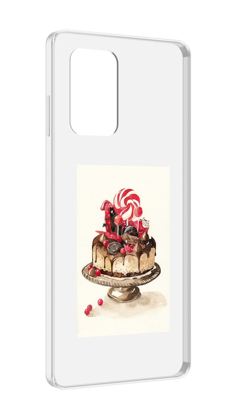 Чехол MyPads вкусный торт для ZTE Blade A72 / ZTE Blade V40 Vita