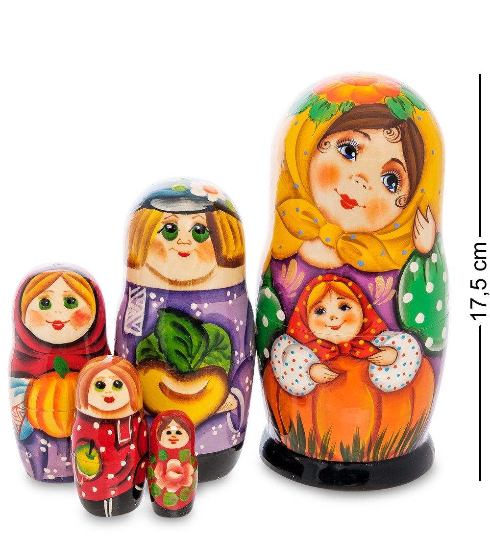 

Матрешка Народные промыслы Сбор урожая, Многоцветный, AT2131886