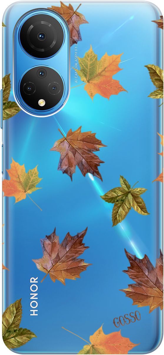 

Силиконовый чехол на Honor X7 "Maple" прозрачный, Прозрачный;оранжевый, 158555