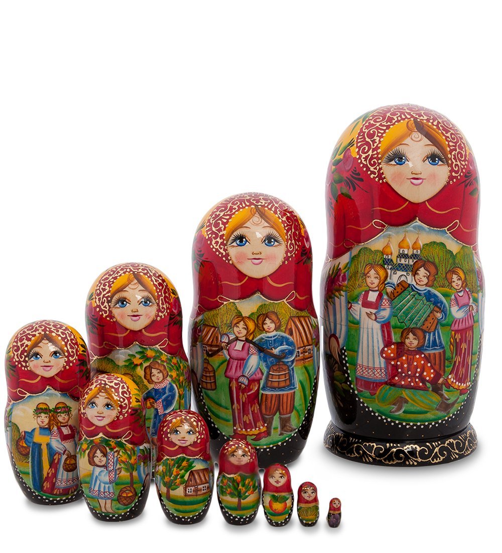 

Матрешка Народные промыслы Праздник урожая, Многоцветный, AT2066856