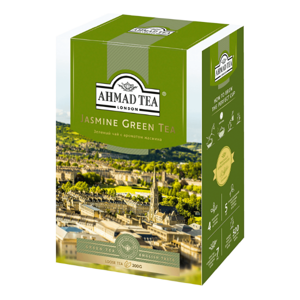 фото Чай зеленый ahmad tea с жасмином листовой 250 г