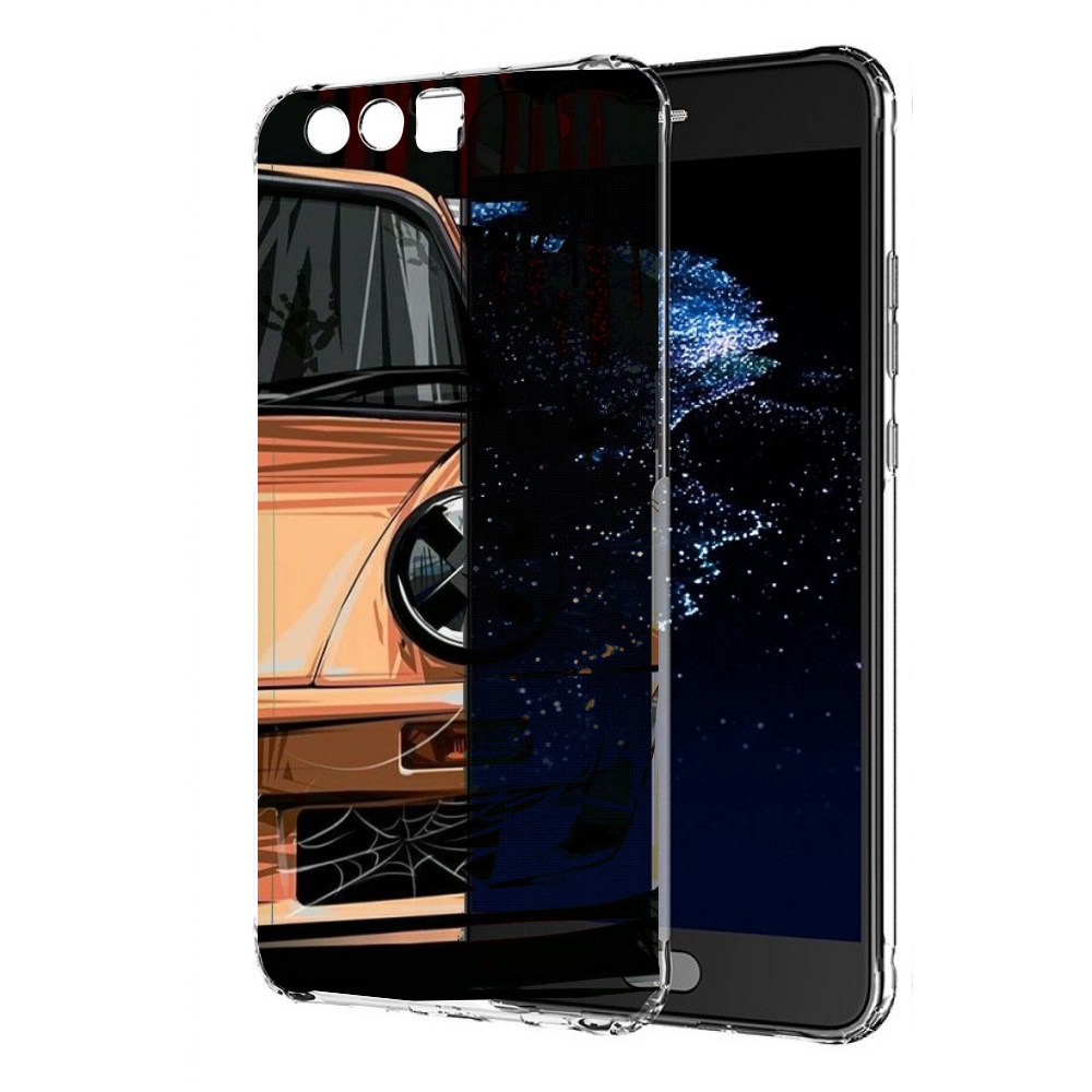 

Чехол бампер MyPads Порш мужской для Huawei P10 Plus противоударный, Прозрачный, Tocco