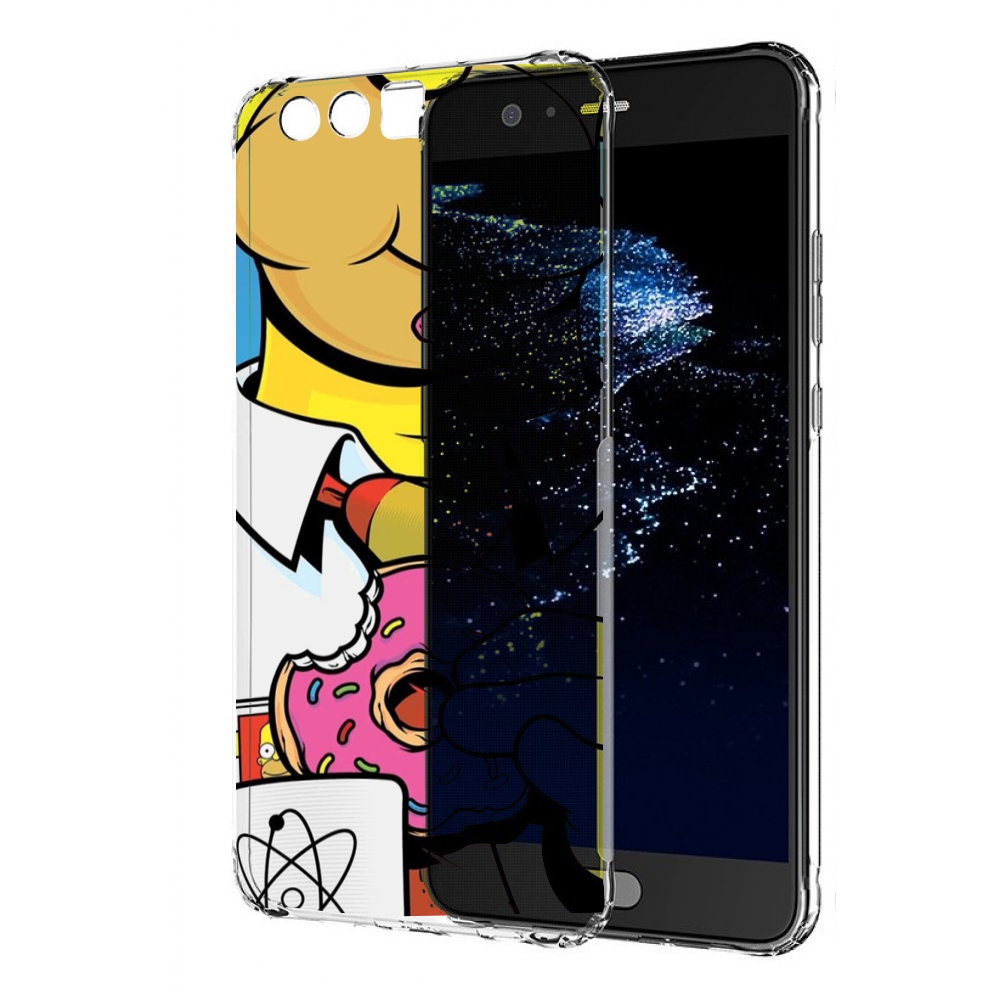 Чехол бампер MyPads Пончик для Huawei P10 Plus противоударный