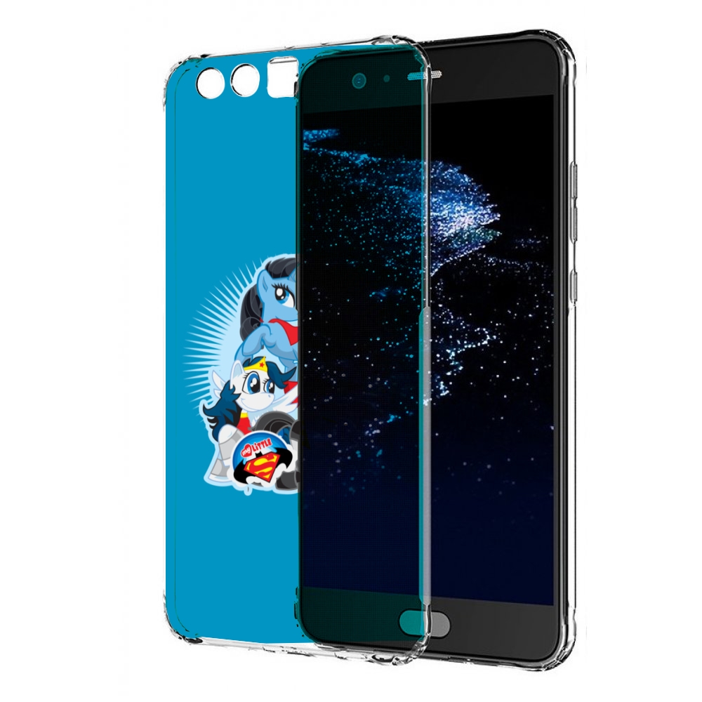 

Чехол бампер MyPads Пони-литл для Huawei P10 Plus противоударный, Прозрачный, Tocco