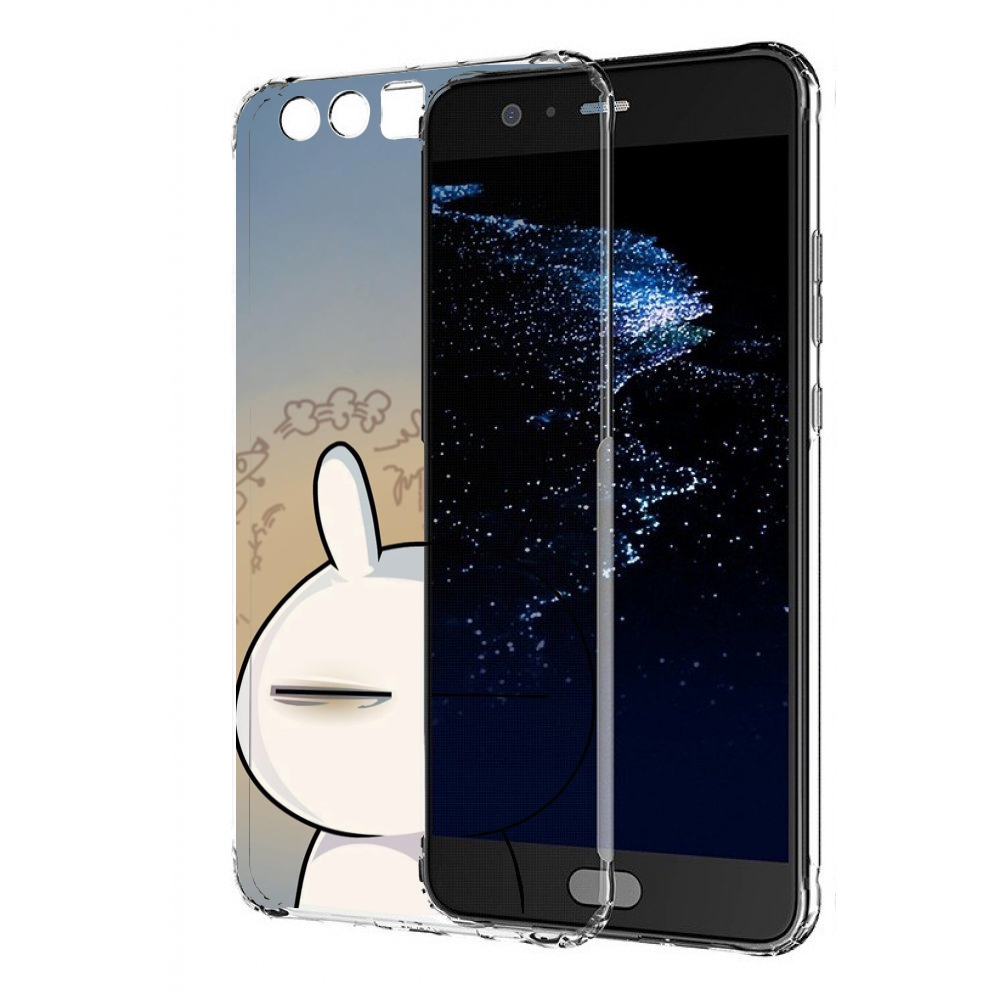 

Чехол бампер MyPads Подозрительный-зайка для Huawei P10 Plus про, Прозрачный, Tocco