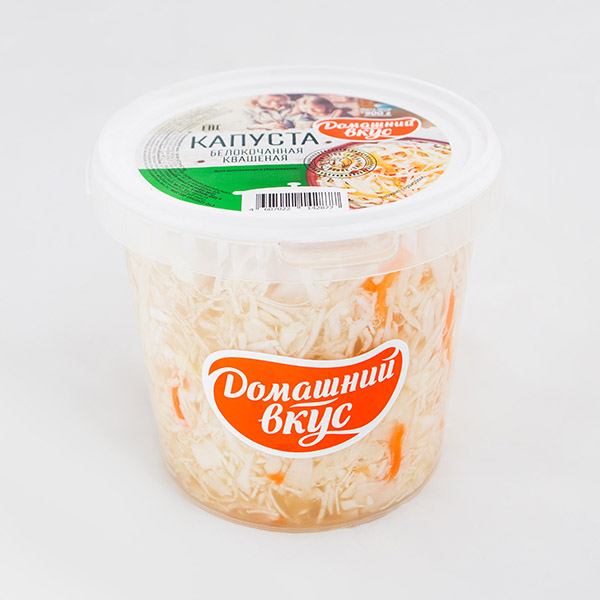 

Капуста Домашний вкус белокочанная квашеная 900 г