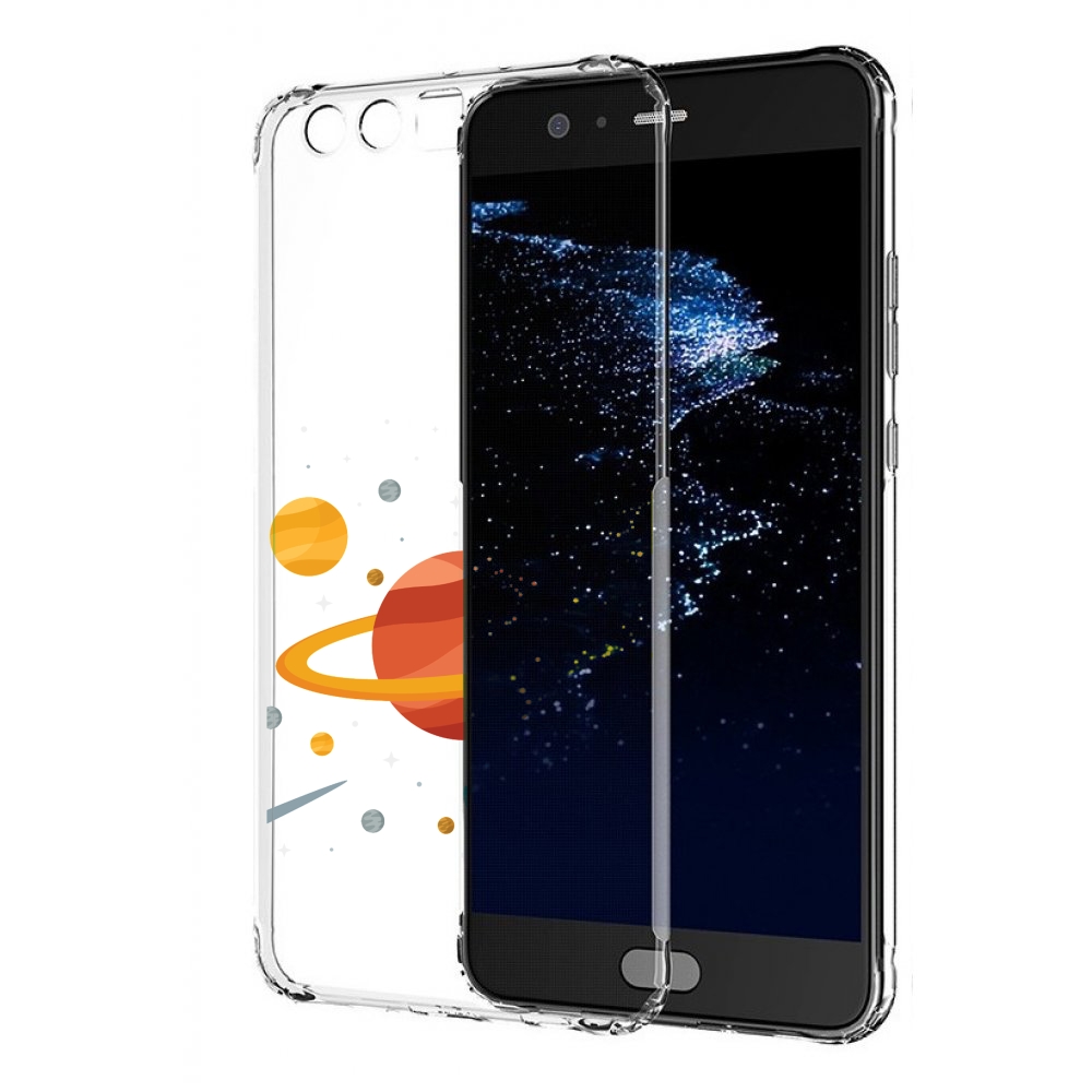 

Чехол бампер MyPads Планета-Сатурн для Huawei P10 Plus противоуд, Прозрачный, Tocco