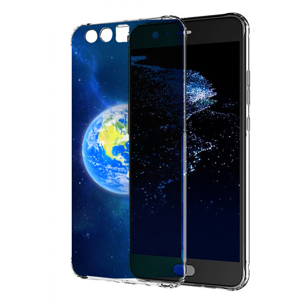 

Чехол бампер MyPads Планета-Земля для Huawei P10 Plus противоуда, Прозрачный, Tocco