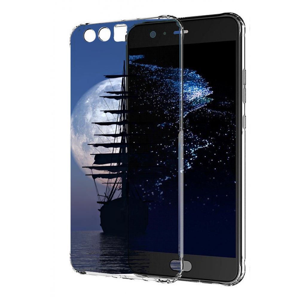 

Чехол бампер MyPads Парус-в-море для Huawei P10 Plus противоударный, Прозрачный, Tocco