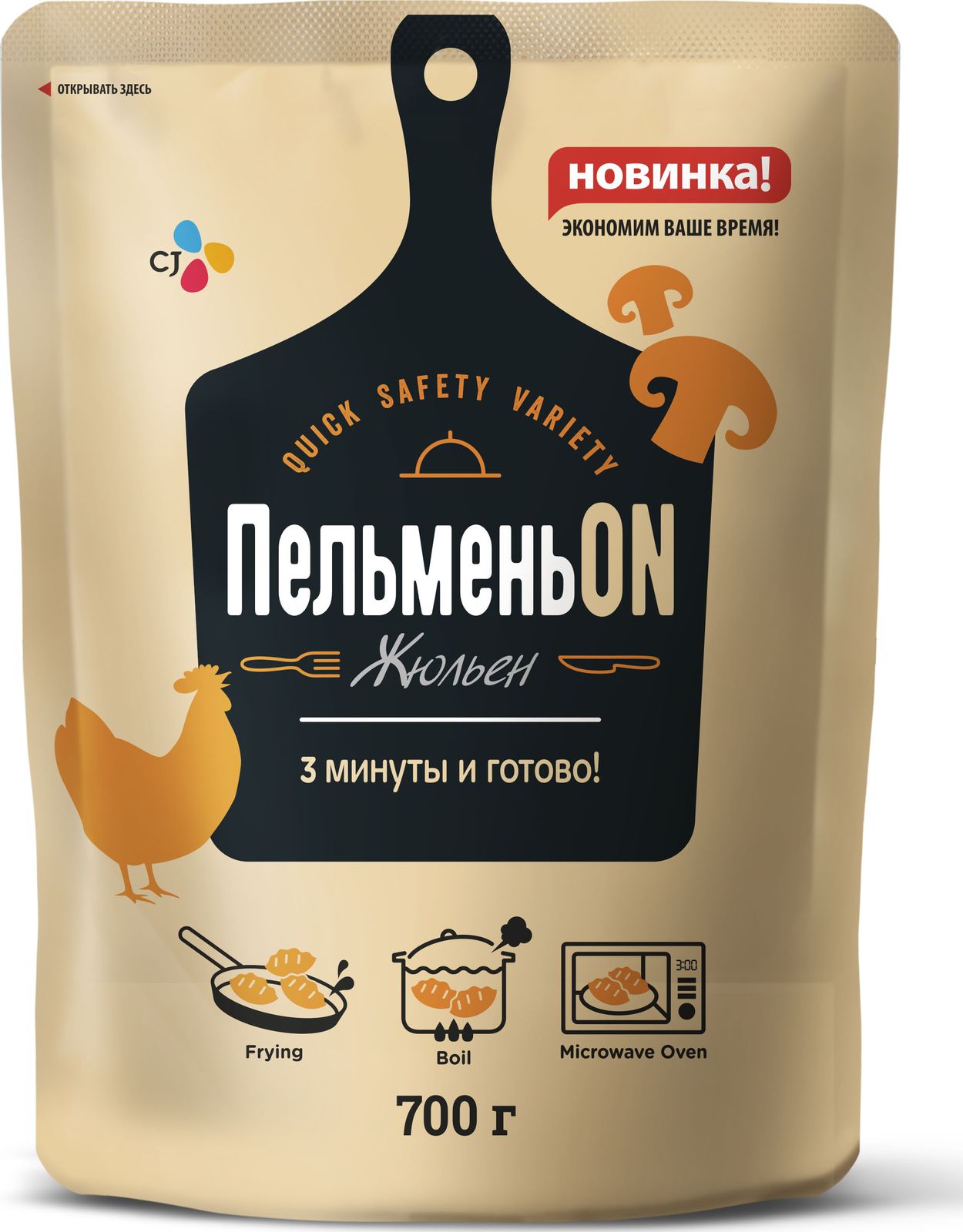 

Пельмени ПельменьON жульен 700 г