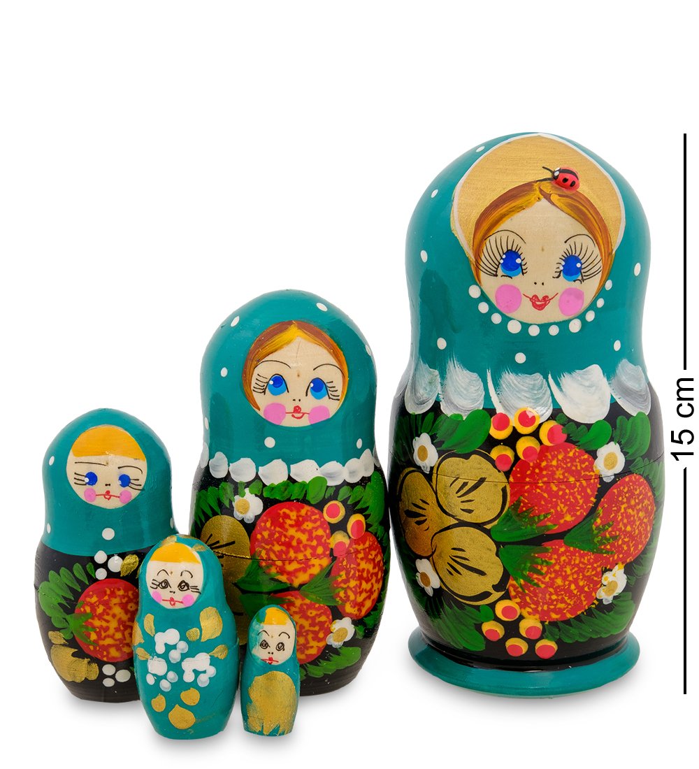 

Матрешка Народные промыслы Настена с голубом платочке, Многоцветный, AT2142818