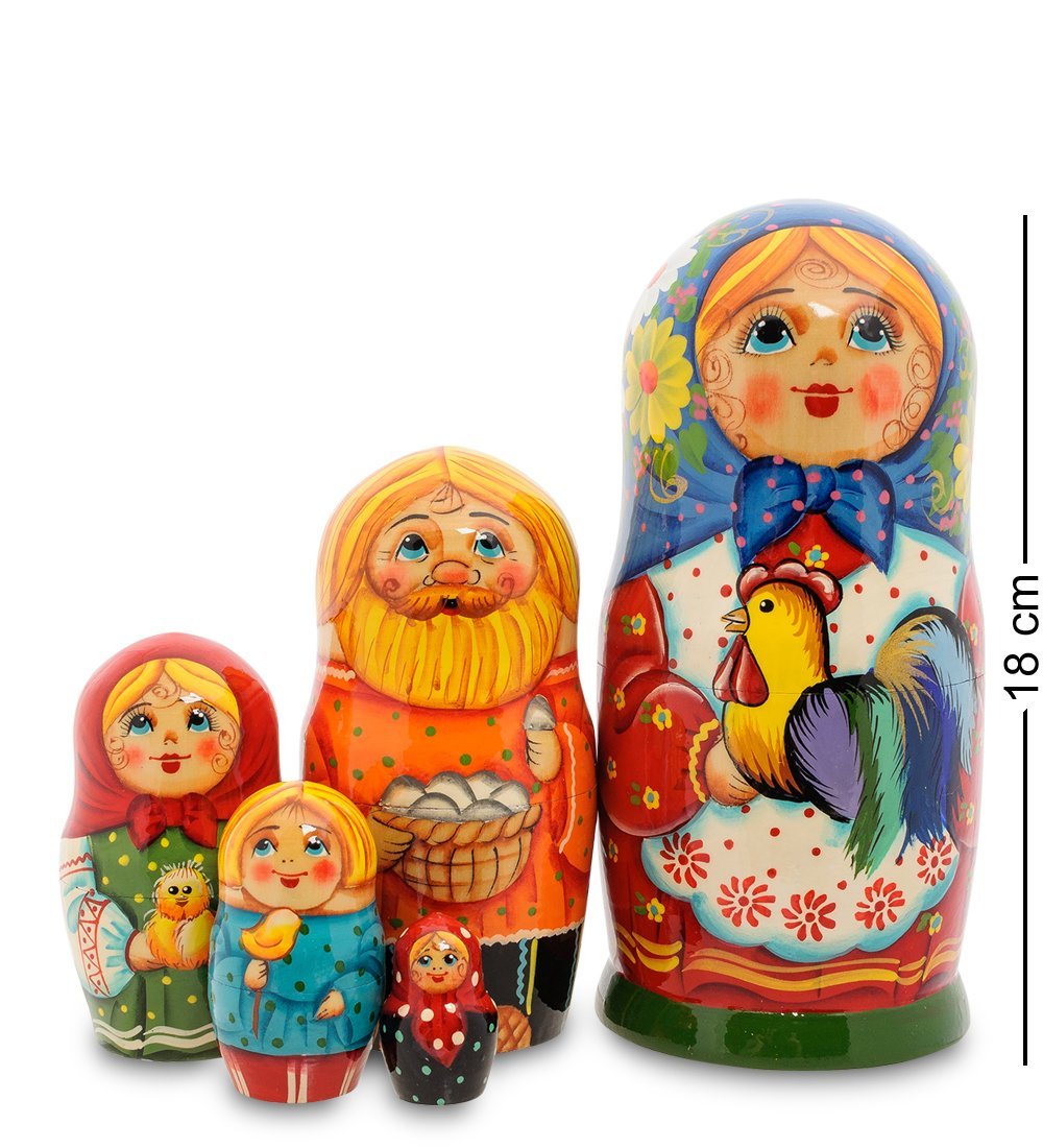 

Матрешка Народные промыслы Настасья и петушок, Многоцветный, AT2100447