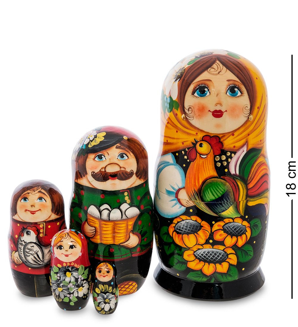 

Матрешка Народные промыслы Настасья и петух, Многоцветный, AT2135437