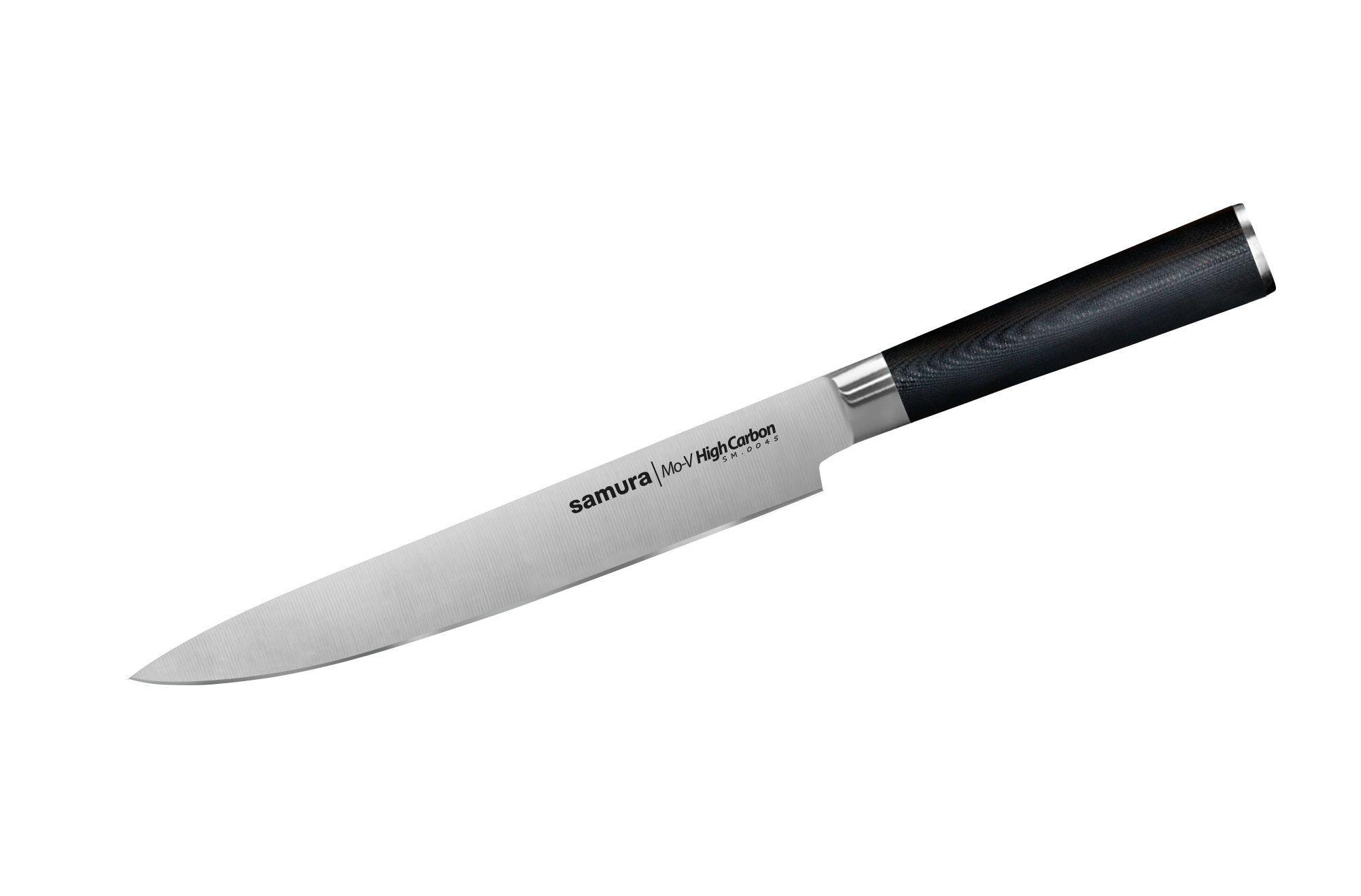 

Нож SAMURA Mo-V для нарезки 200 mm SM-0045/G-10