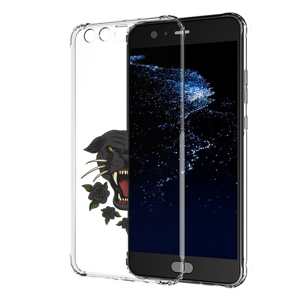 

Чехол бампер MyPads Пантера для Huawei P10 Plus противоударный, Прозрачный, Tocco