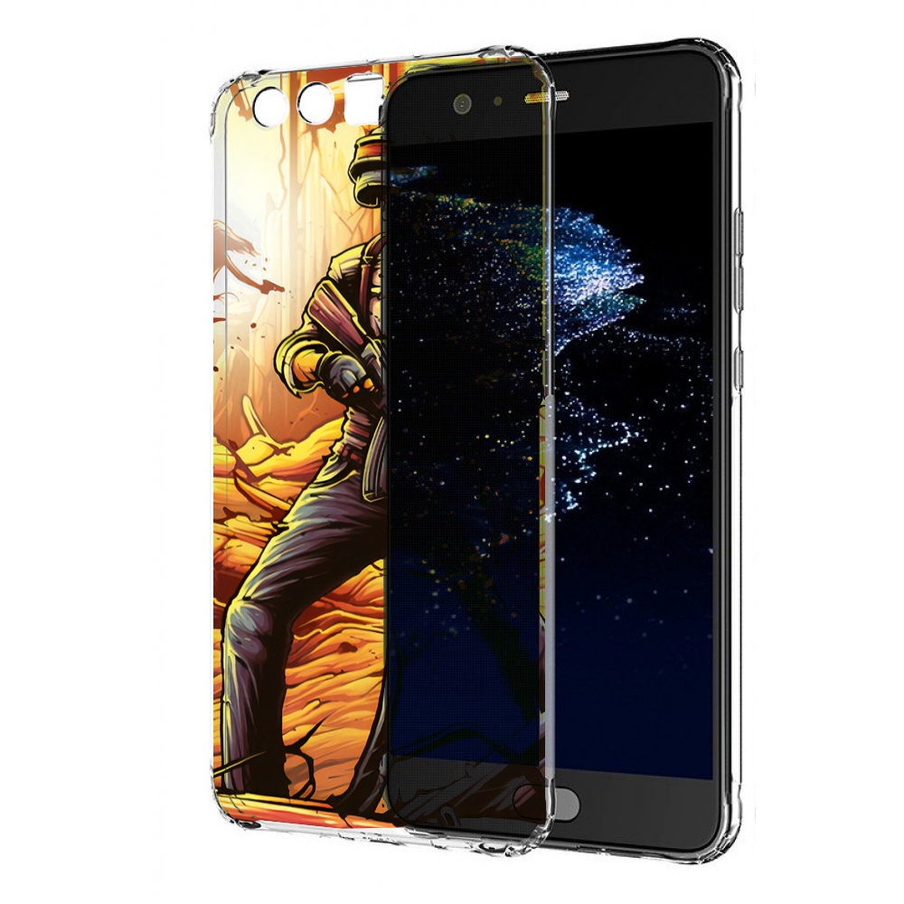 

Чехол бампер MyPads Пабг для Huawei P10 Plus противоударный, Прозрачный, Tocco