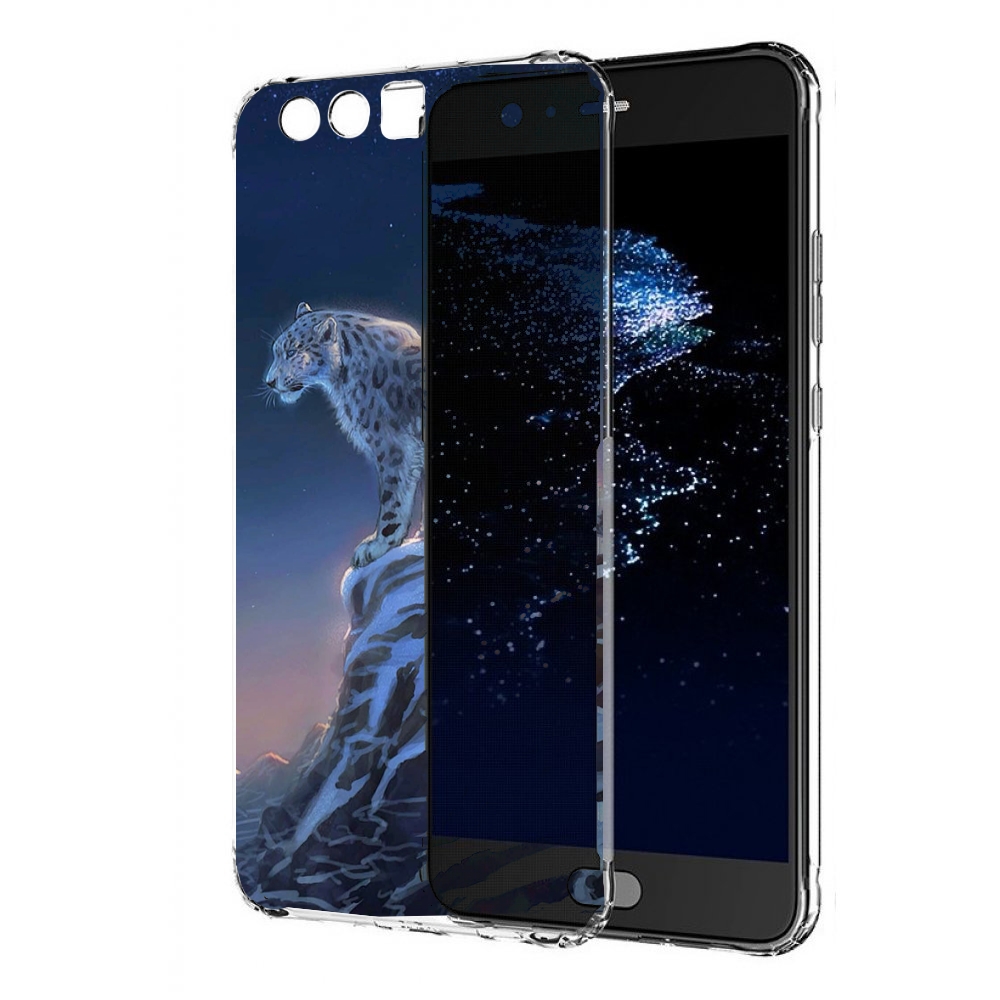 

Чехол бампер MyPads Одинокий-Барс для Huawei P10 Plus противоуда, Прозрачный, Tocco