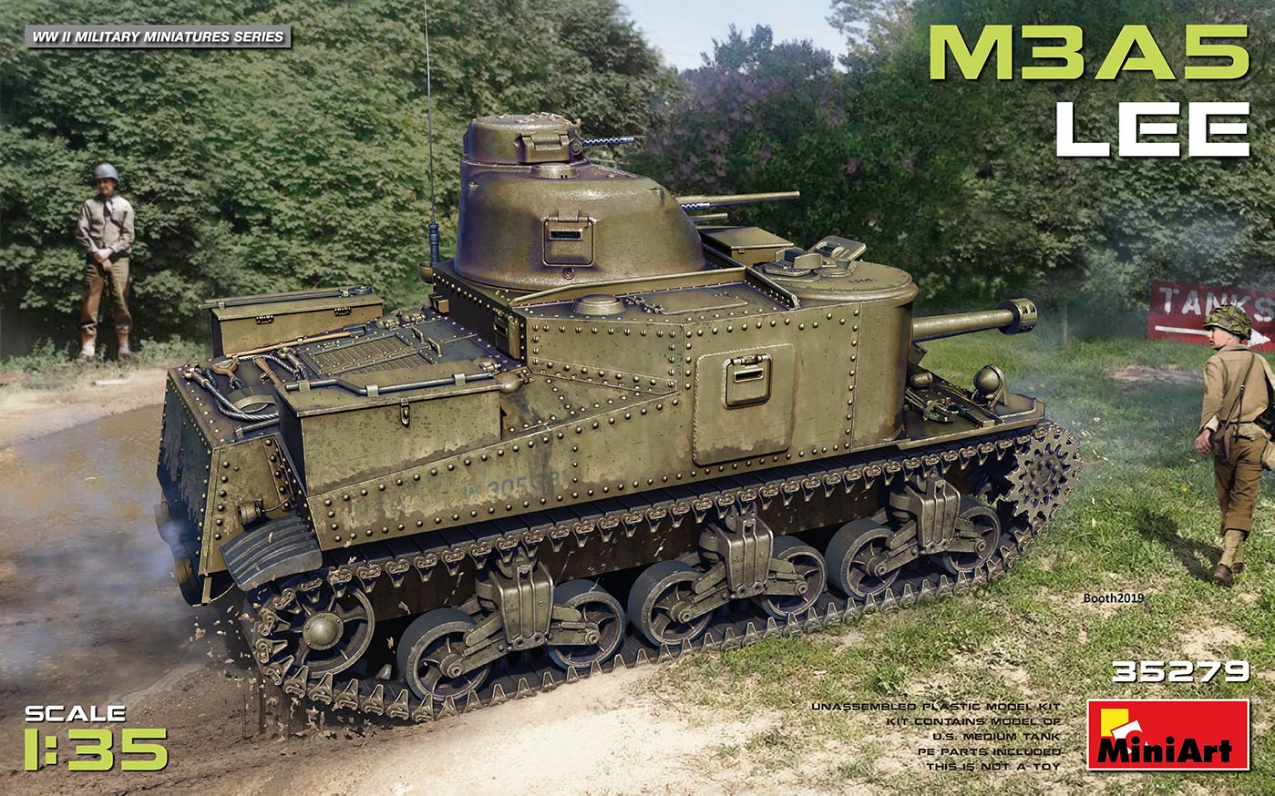 

Сборная модель MiniArt 1/35 Американский средний танк M3A5 LEE 35279