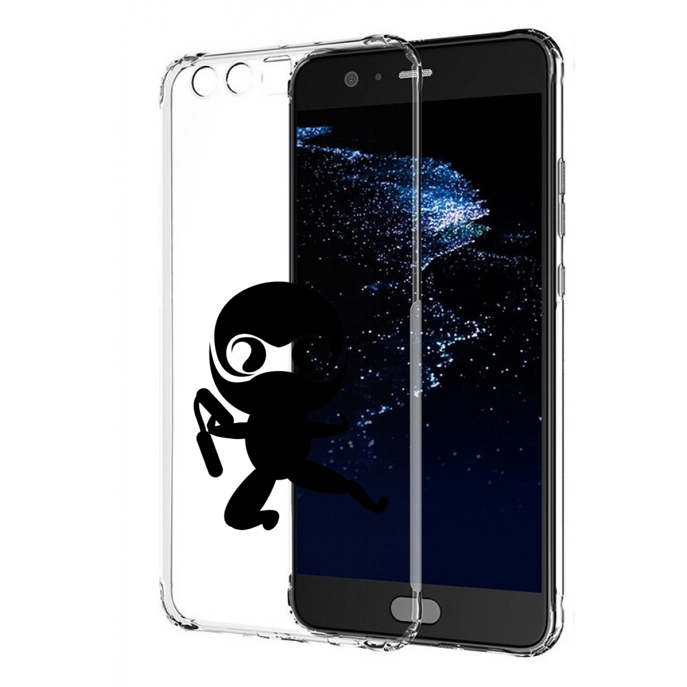 

Чехол бампер MyPads Ниндзя для Huawei P10 Plus противоударный, Прозрачный, Tocco
