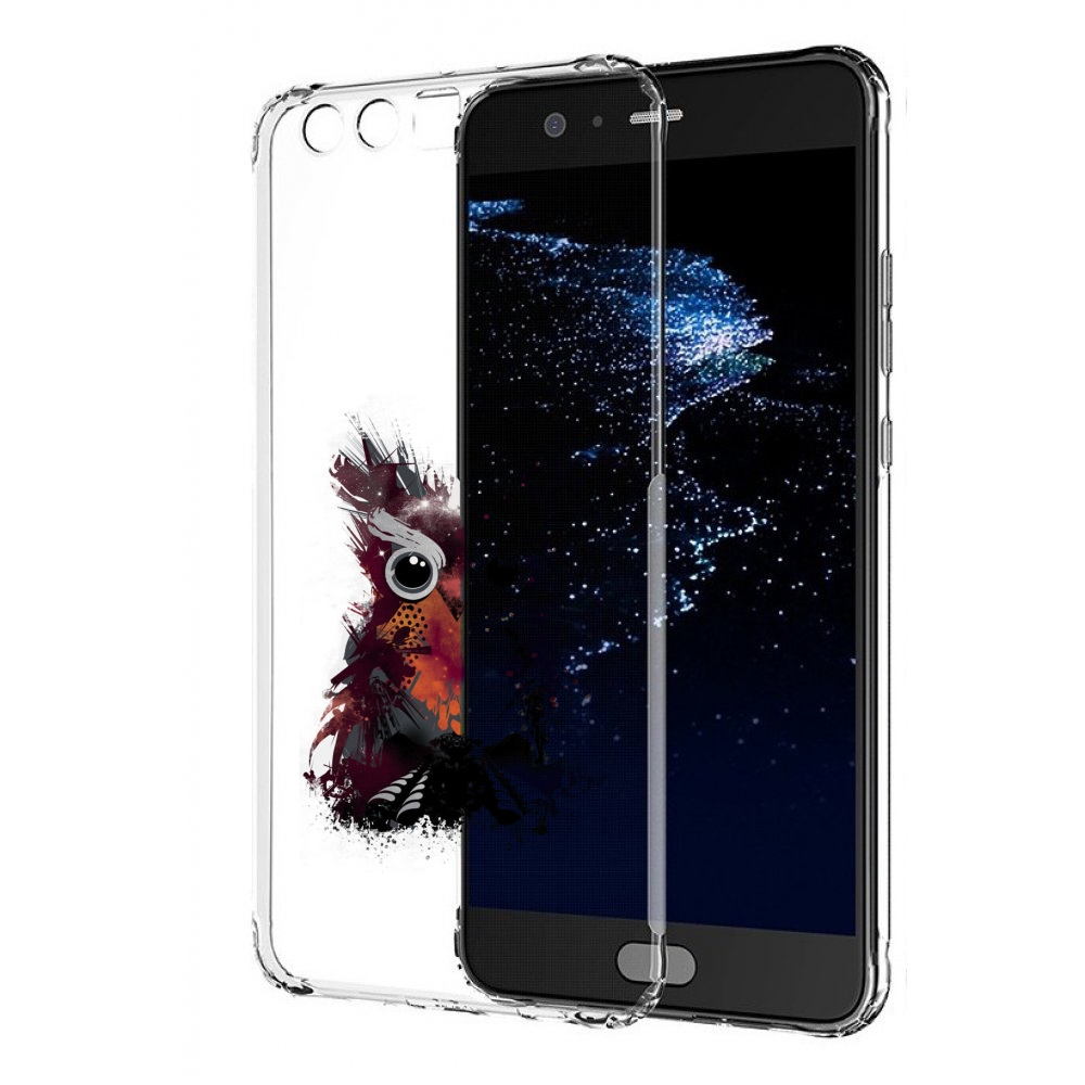 

Чехол бампер MyPads Необычная сова для Huawei P10 Plus противоуд, Прозрачный, Tocco