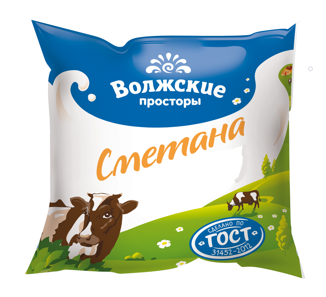 

Сметана Волжские Просторы 15% 450 г