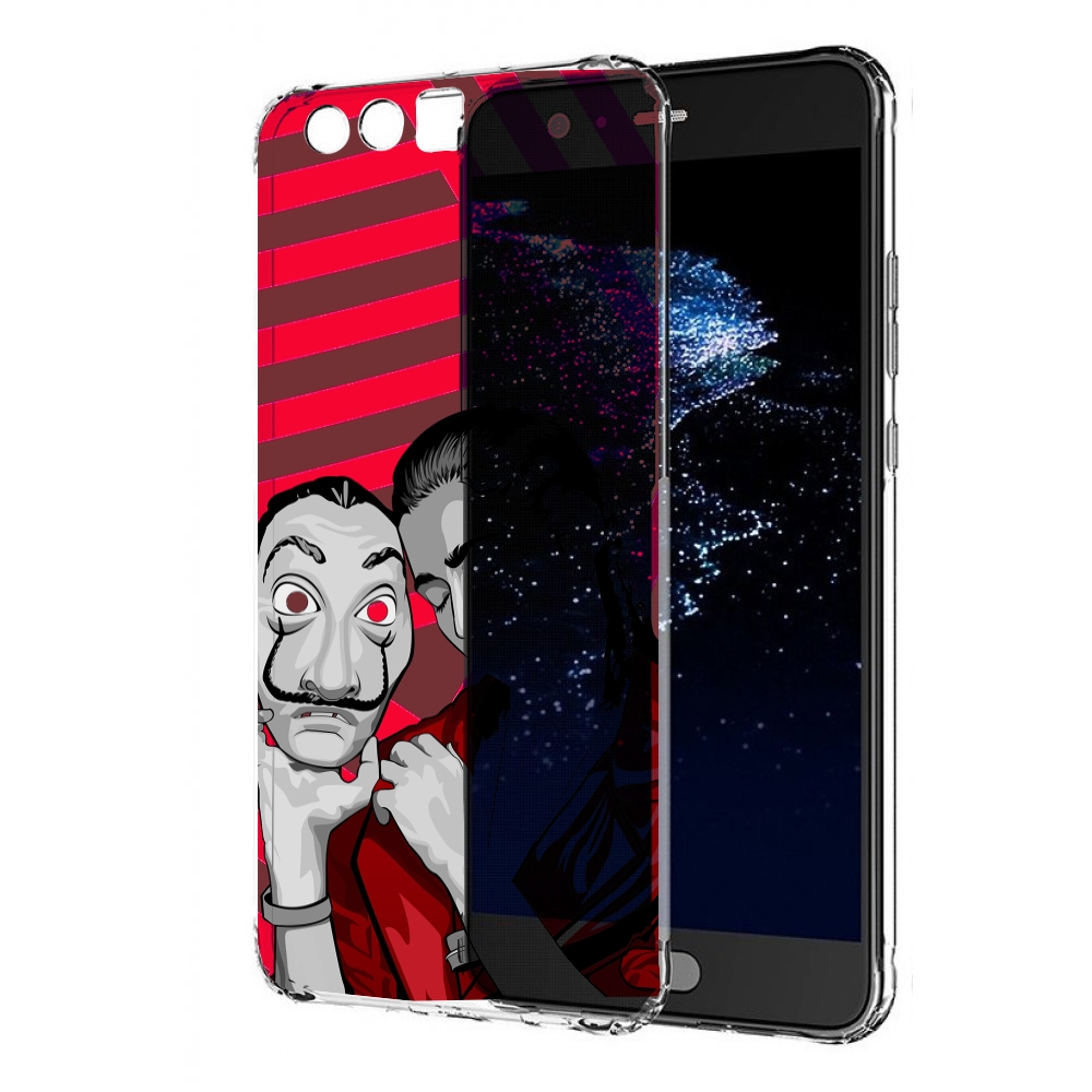 

Чехол бампер MyPads Найроби-бумажного-дома для Huawei P10 Plus п, Прозрачный, Tocco