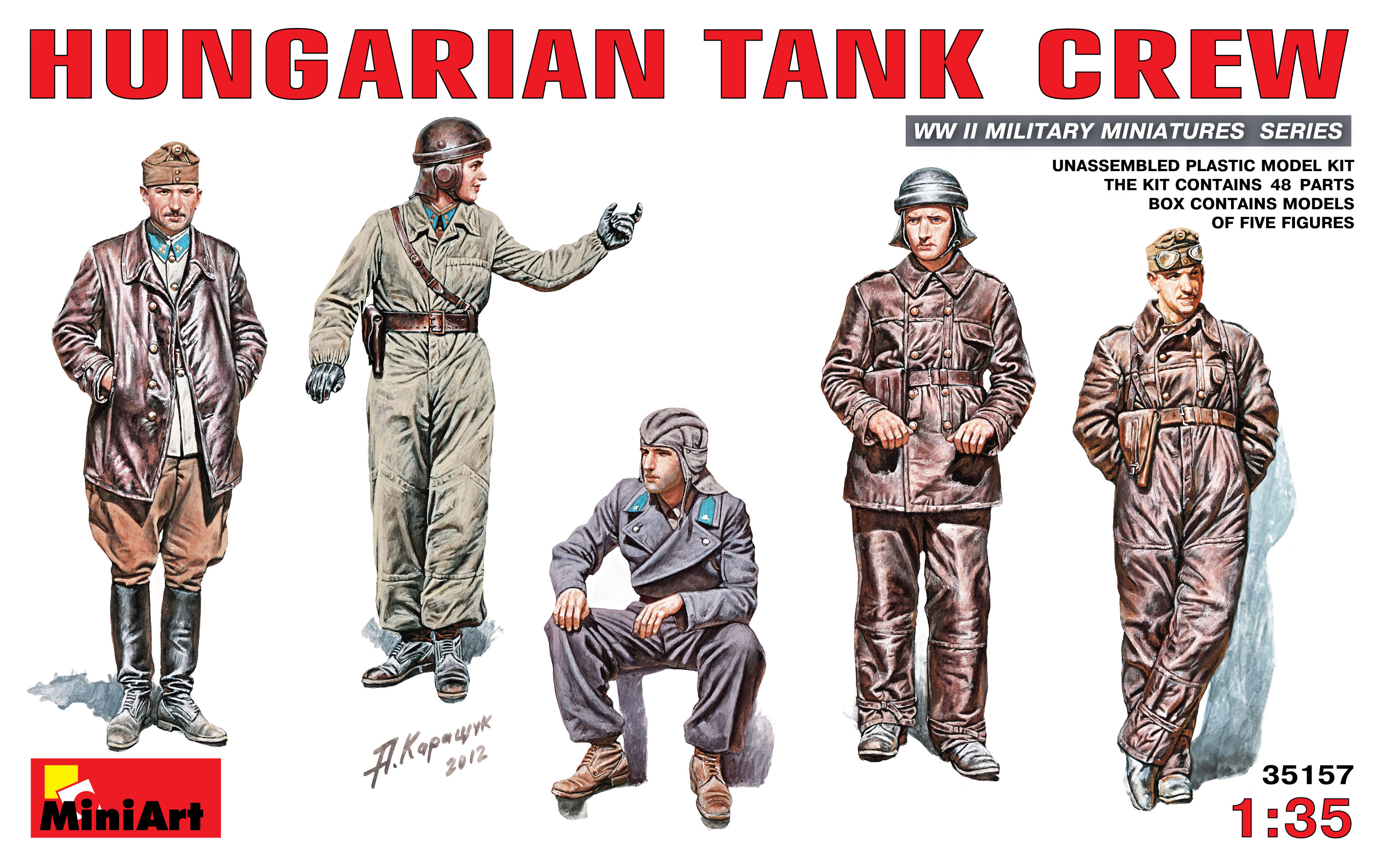 

Сборная модель MiniArt 1/35 Венгерский танковый экипаж 35157