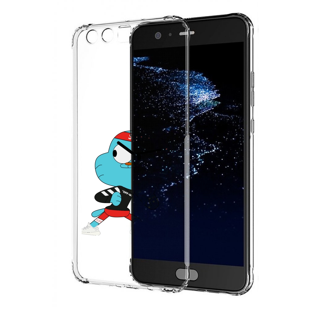 

Чехол бампер MyPads Модный-Гамбол для Huawei P10 Plus противоуда, Прозрачный, Tocco