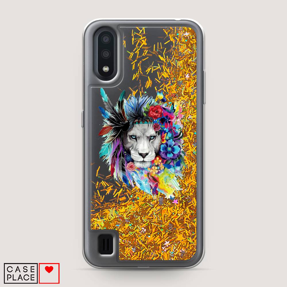 

Чехол Awog на Samsung Galaxy A01 "Гавайский лев", Разноцветный, 29590-1