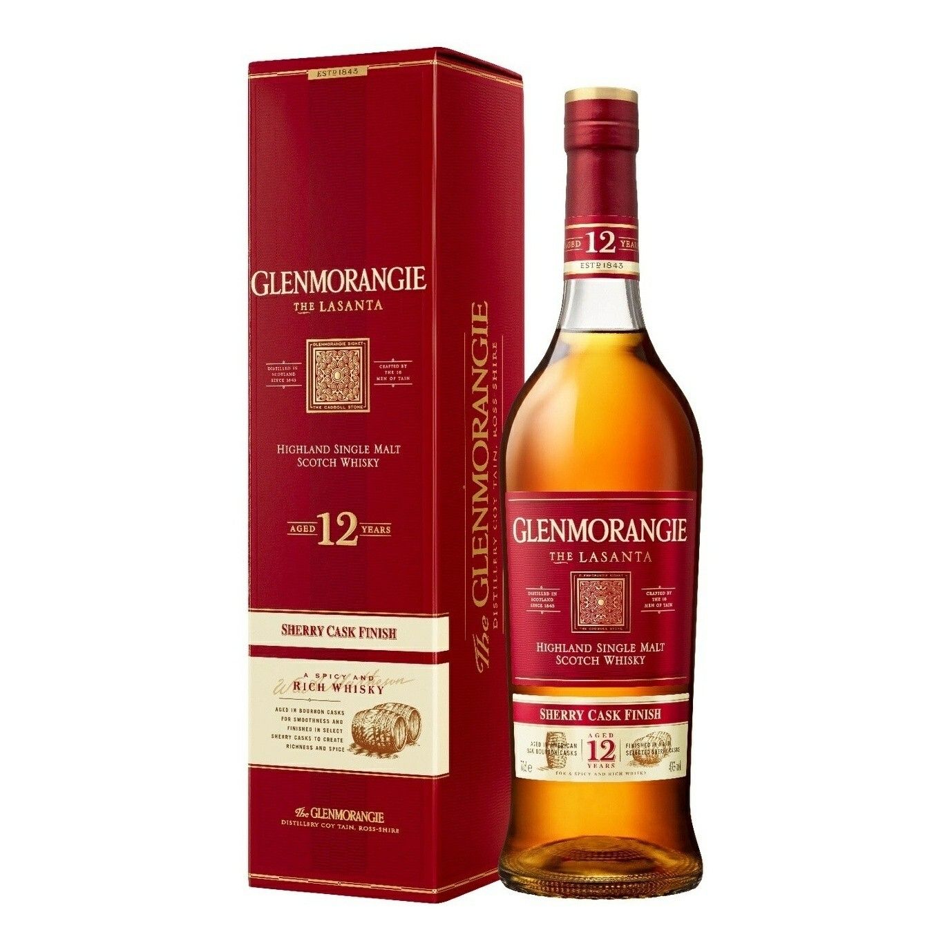 

Виски Glenmorangie The Lasanta односолодовый 750 мл Шотландия