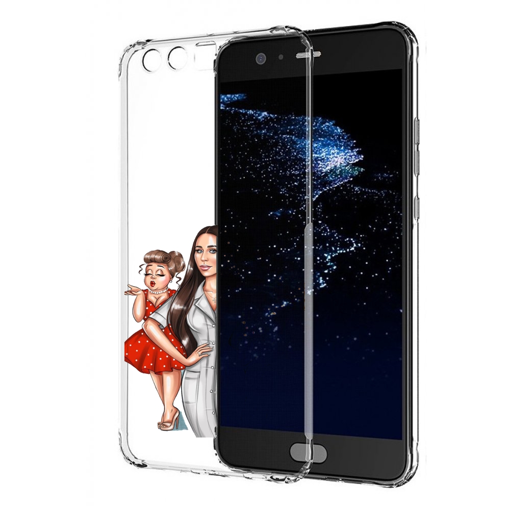 

Чехол бампер MyPads Милые-дамы женский для Huawei P10 Plus проти, Прозрачный, Tocco