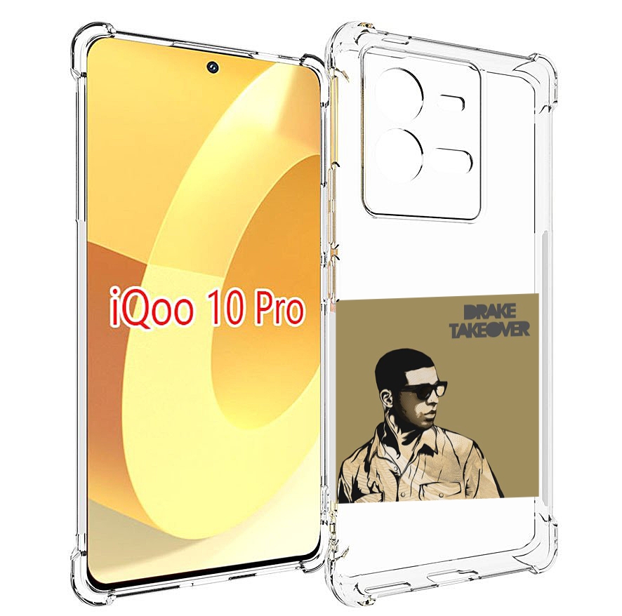 

Чехол MyPads Drake - Takeover для Vivo iQOO 10 Pro, Прозрачный, Tocco
