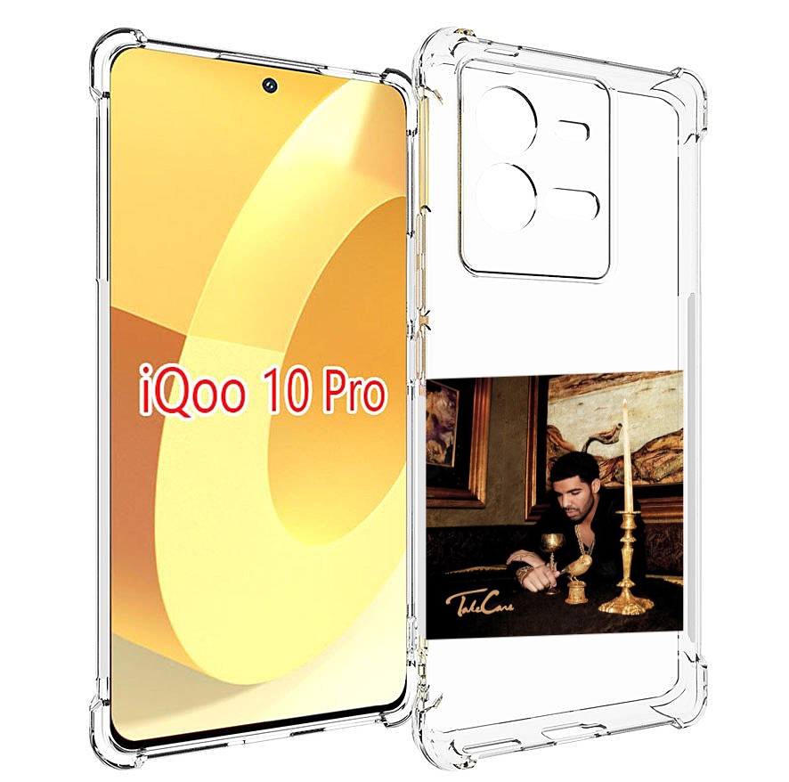 

Чехол MyPads Drake - Take Care для Vivo iQOO 10 Pro, Прозрачный, Tocco
