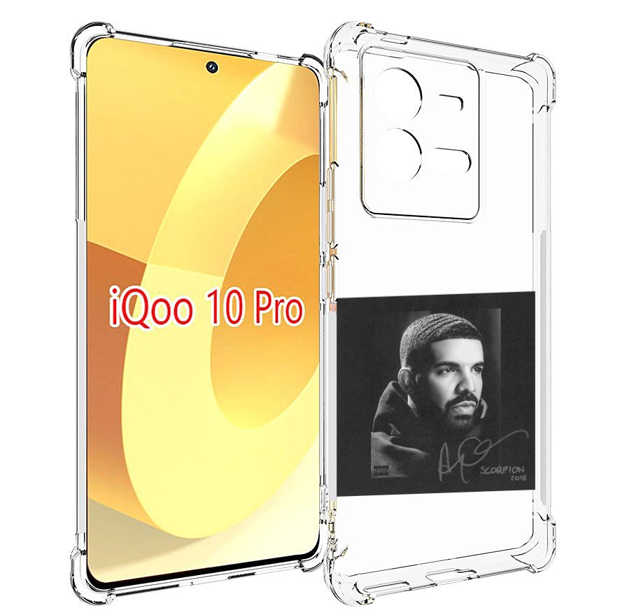 

Чехол MyPads Drake - Scorpion для Vivo iQOO 10 Pro, Прозрачный, Tocco
