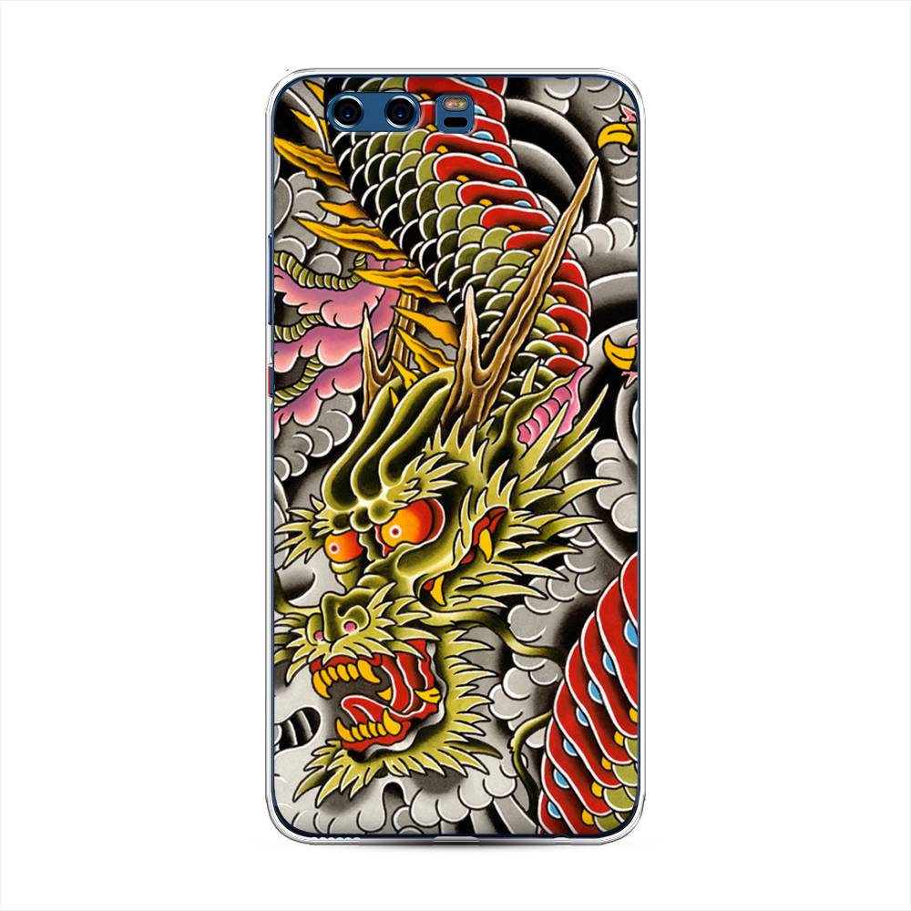 

Чехол для Huawei P10 Plus "Японский дракон", Желтый;розовый;красный, 62350-4