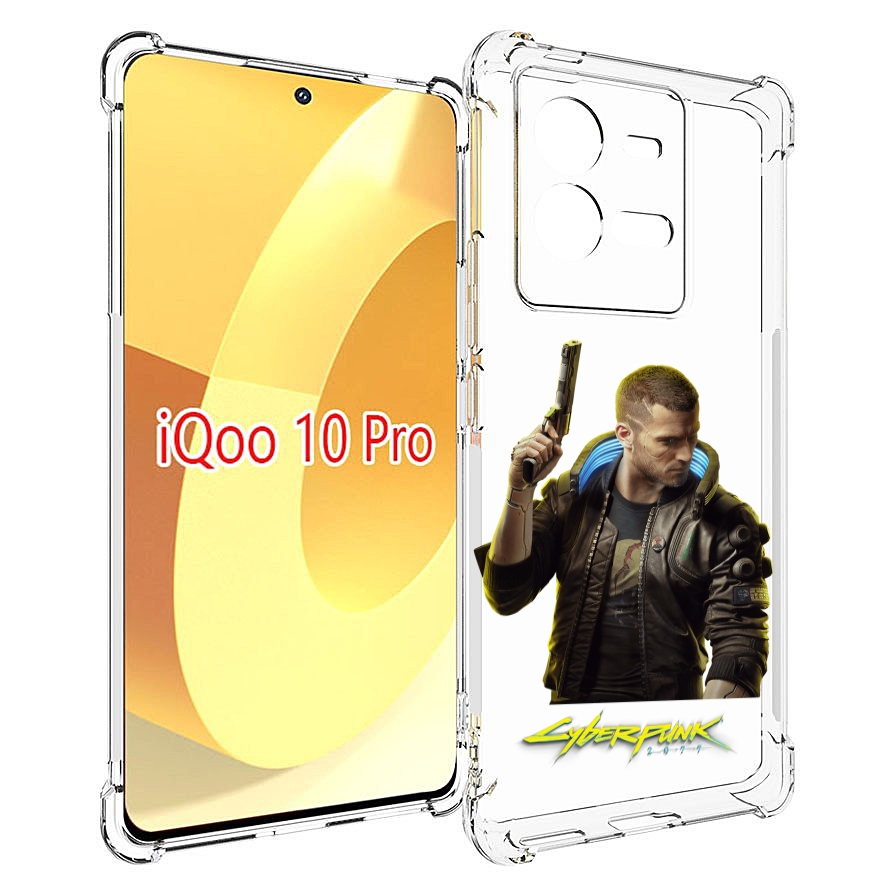 

Чехол MyPads Cyberpunk-2077 для Vivo iQOO 10 Pro, Прозрачный, Tocco