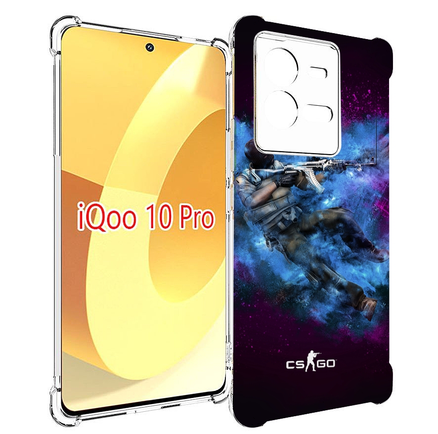 Чехол MyPads CS-go-террорист для Vivo iQOO 10 Pro