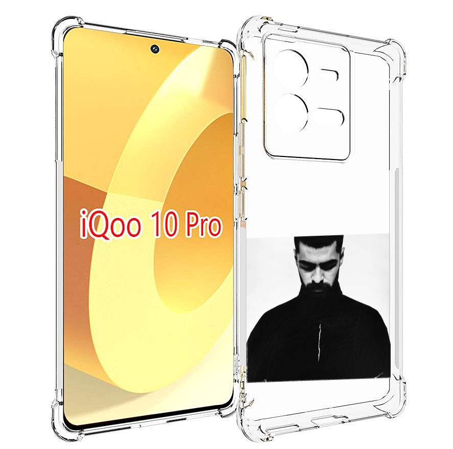 

Чехол MyPads Buster Keaton Miyagi мужской для Vivo iQOO 10 Pro, Прозрачный, Tocco