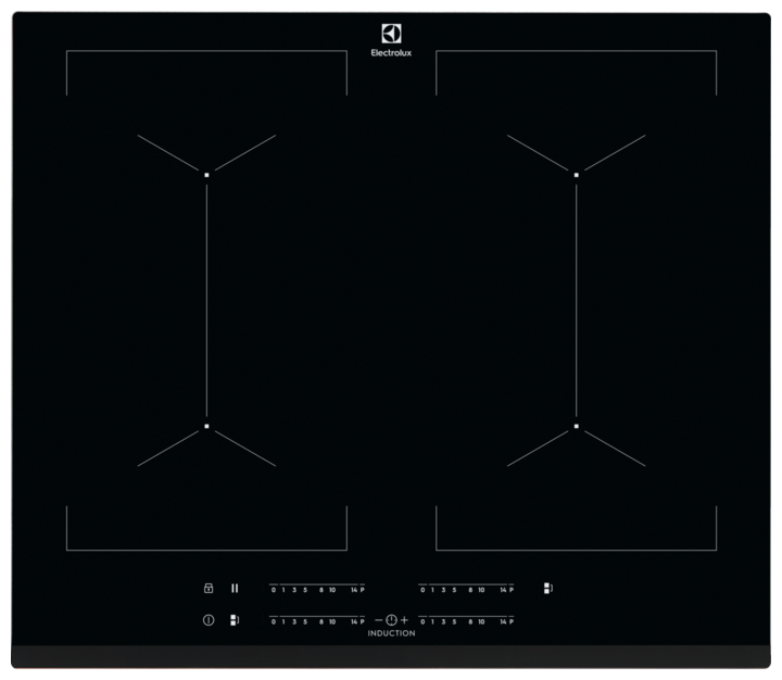 Встраиваемая варочная панель индукционная Electrolux EIV 644 черный