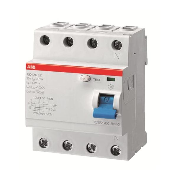 Автоматический выключатель ABB F204AC УЗО 4Р 25А 100mA (AC) factory thyristor semiconductor modules 1000a 1600v dc motor control 800v us iso9001 cn jia 100ma 1484a 300ma 800ma yzpst