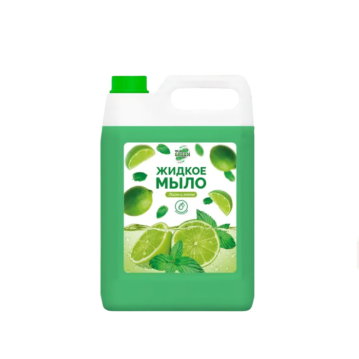 

Жидкое мыло 5 литров Лайм и мята для ухода за руками и телом / Mr.Green