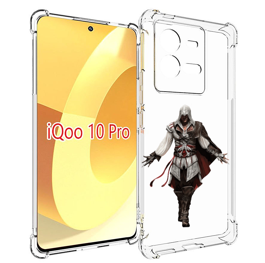 

Чехол MyPads Assassin's-Creed мужской для Vivo iQOO 10 Pro, Прозрачный, Tocco