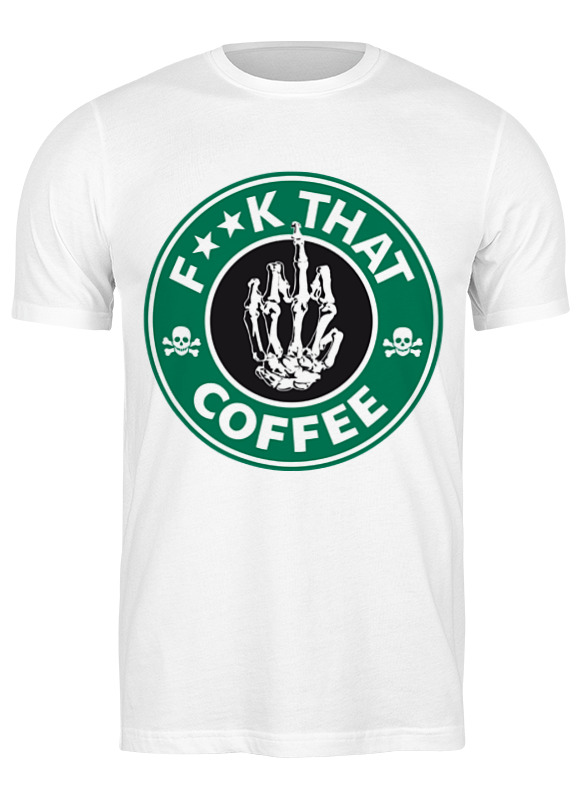

Футболка мужская Printio Нах этот кофе (f**k that coffee) 0717390 белая M, Белый, Нах этот кофе (f**k that coffee) 0717390