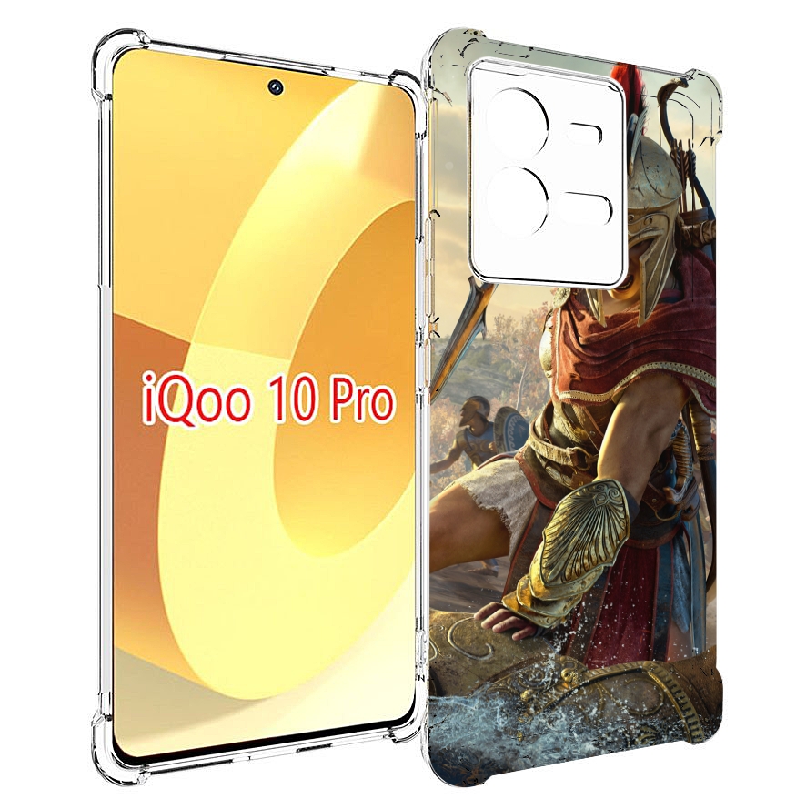

Чехол MyPads Assassin's Creed Odyssey Kassandra мужской для Vivo iQOO 10 Pro, Прозрачный, Tocco