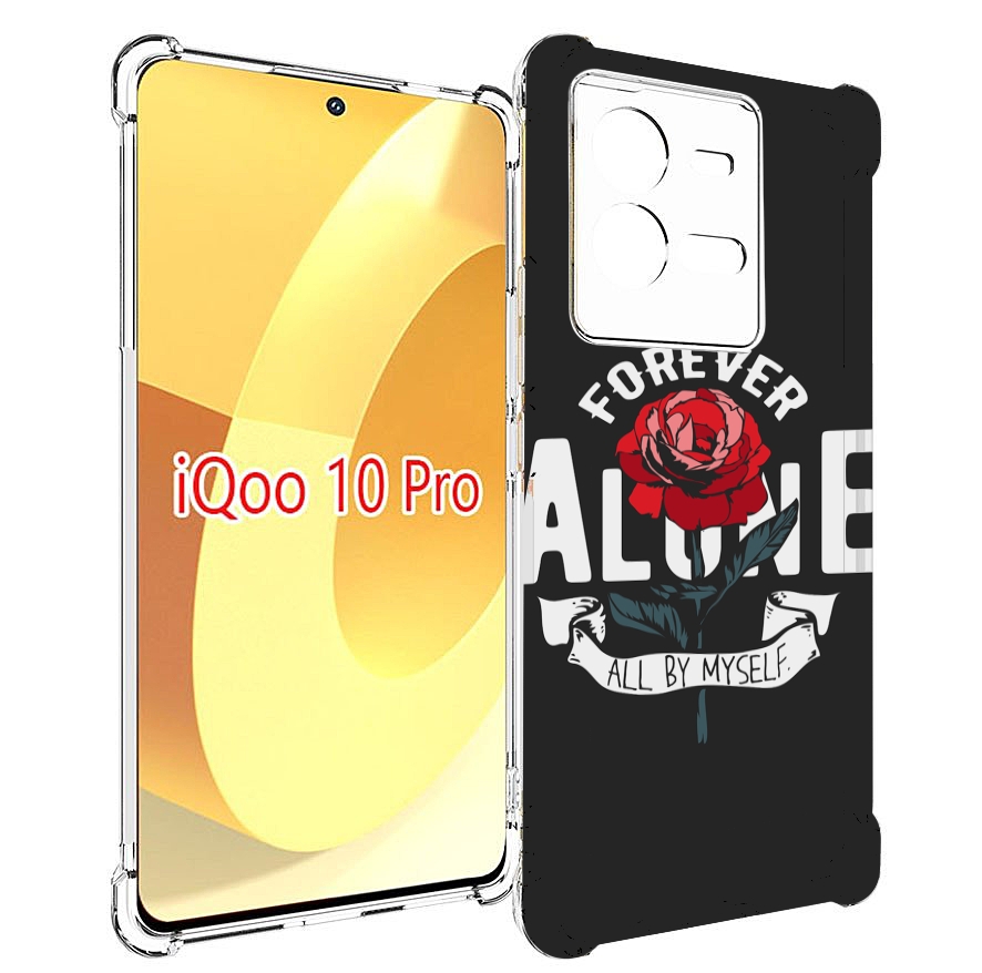 

Чехол MyPads Alone для Vivo iQOO 10 Pro, Прозрачный, Tocco