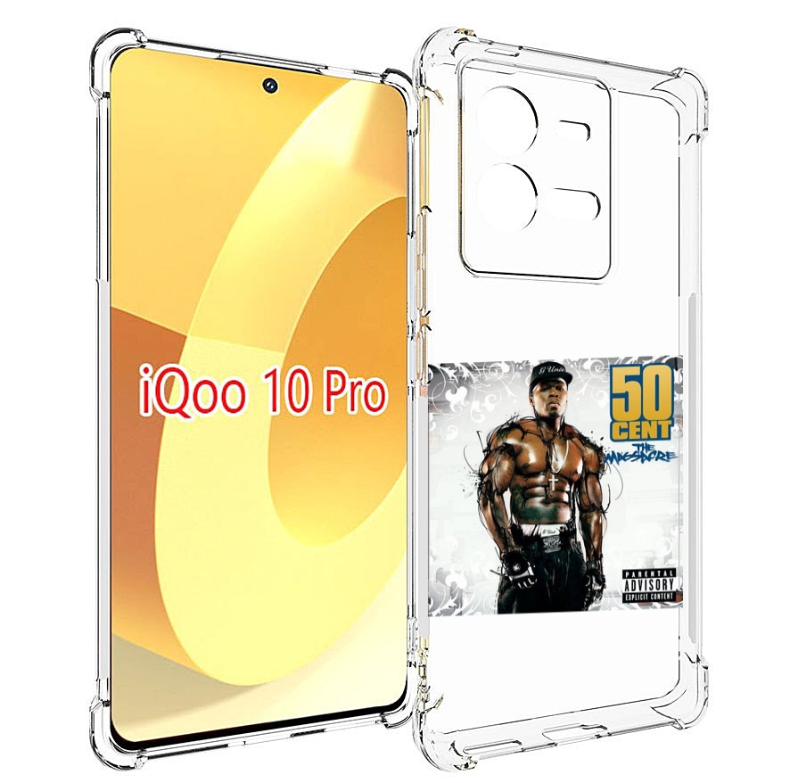 

Чехол MyPads 50 Cent - The Massacre для Vivo iQOO 10 Pro, Прозрачный, Tocco