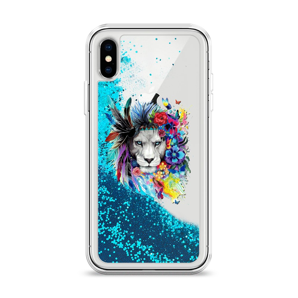 

Чехол Awog на Apple iPhone XS (10S) / Айфон XS (10S) "Гавайский лев", Разноцветный, 11893-1