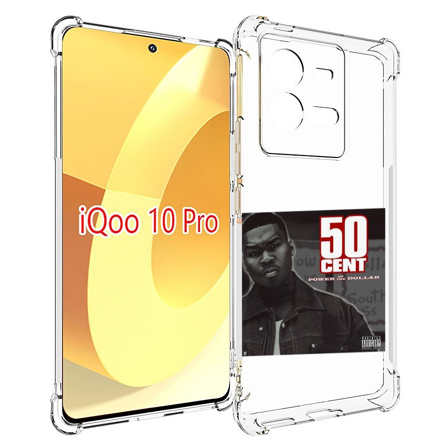 

Чехол MyPads 50 Cent - Power Of The Dollar для Vivo iQOO 10 Pro, Прозрачный, Tocco