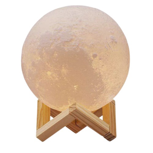 фото Настольный светильник 3d moon lamp 15 см, с сенсорным управлением, беспроводной nobrand