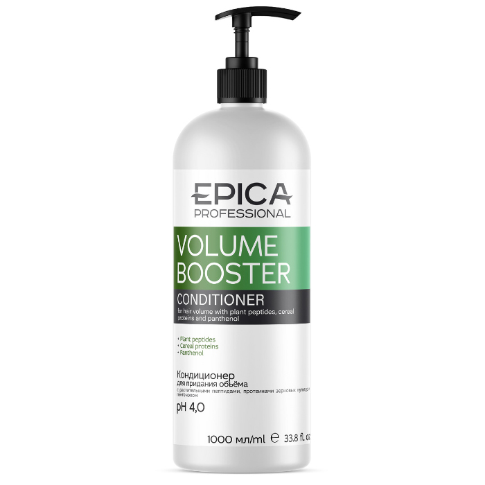Кондиционер для придания объёма волос Epica Epica Volume booster 1000 мл planeta organica кондиционер для объёма волос уплотняющий